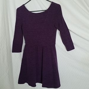 Gorgeous plum sparkle skater style dress